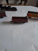 Fleischmann H0  3 lokomotieven  en 3 aanhangwagens., Gelijkstroom, Fleischmann, Ophalen of Verzenden, Analoog
