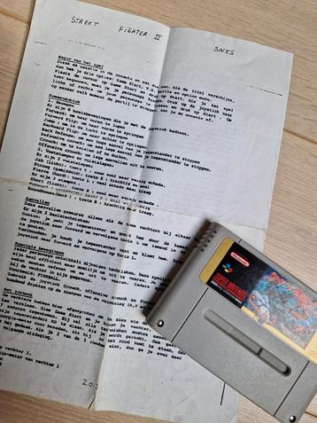 street fighter 2 snes streetfighter game spel super nintendo beschikbaar voor biedingen