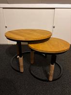 Mangohouten Salontafels - Set van 2 - Nieuw!, Huis en Inrichting, Tafels | Bijzettafels, Ophalen, Minder dan 45 cm, Minder dan 55 cm