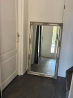 Zilverkleurige ornament spiegel facet geslepen, Huis en Inrichting, Woonaccessoires | Spiegels, Ophalen, Gebruikt, 100 tot 150 cm