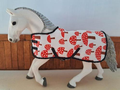 Schleich deken paddestoelen, Verzamelen, Dierenverzamelingen, Zo goed als nieuw, Beeldje of Figuurtje, Paard, Ophalen of Verzenden