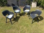 4 x kuipstoel zwart, Tuin en Terras, Tuinstoelen, Ophalen, Zo goed als nieuw