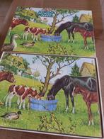 puzzel paarden, 20 stukjes  'Jumbo" , onderste is de puzzel, Ophalen, 10 tot 50 stukjes, Gebruikt, 2 tot 4 jaar
