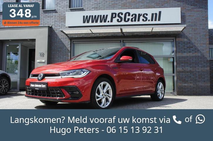 VW Polo 1.0 TSI DSG 3x R-Line Acc|CarPlay|Nav|Stoelverw|Pano, Auto's, Volkswagen, Bedrijf, Te koop, Polo, ABS, Achteruitrijcamera
