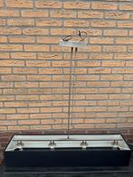 Mooie bruine / RVS hanglamp, Ophalen, Gebruikt, Minder dan 50 cm