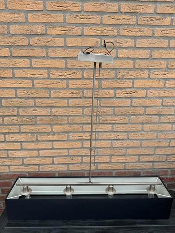 Mooie bruine / RVS hanglamp beschikbaar voor biedingen