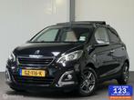 Peugeot 108 1.0 e-VTi Allure TOP! Cabrio [ NAP leder LM navi, Voorwielaandrijving, 4 stoelen, Zwart, Bedrijf