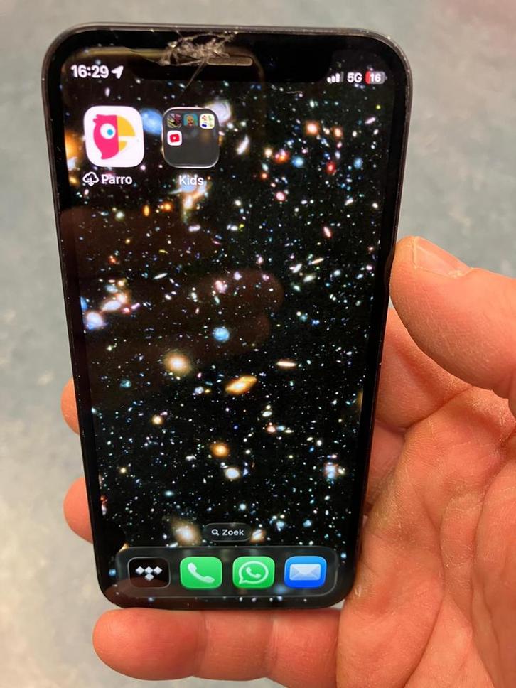 iPhone 12 Mini 64GB - Beschadigd Scherm, Telecommunicatie, Mobiele telefoons | Apple iPhone, Gebruikt, 64 GB, Zonder abonnement