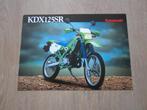 Kawasaki KDX 125 SR brochure folder 1990, Ophalen of Verzenden, Kawasaki