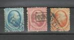 postzegels NVPH 4 / 6 Koning Willem III 1864., Postzegels en Munten, T/m 1940, Verzenden, Gestempeld