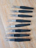 Vintage prikkers vorkjes set van 8, Ophalen of Verzenden