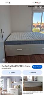 2 x lade voor Brimnes bed, Huis en Inrichting, Slaapkamer | Bedden, Eenpersoons, Wit, Zo goed als nieuw, Hout