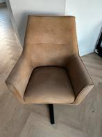 Lichtbruine fauteuil, Ophalen, Gebruikt, Stof, 75 tot 100 cm
