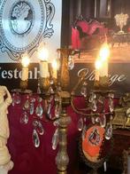 Kristallen staande lamp kroonluchter barok antiek 5 arms, Huis en Inrichting, Lampen | Vloerlampen, Ophalen of Verzenden, Gebruikt