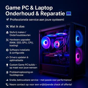 Game PC & Laptop Onderhoud & Reparatie beschikbaar voor biedingen