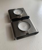Zack Germany 18/10 modernist design waxinelicht houder(2), Overige kleuren, Verzenden, Zo goed als nieuw, Metaal