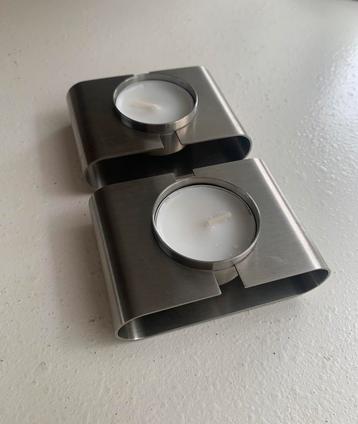Zack Germany 18/10 modernist design waxinelicht houder(2) beschikbaar voor biedingen