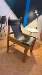 Arne norell vintage tuigleren jaren 60 stoel, Huis en Inrichting, Minder dan 75 cm, Ophalen of Verzenden, Zo goed als nieuw, 50 tot 75 cm
