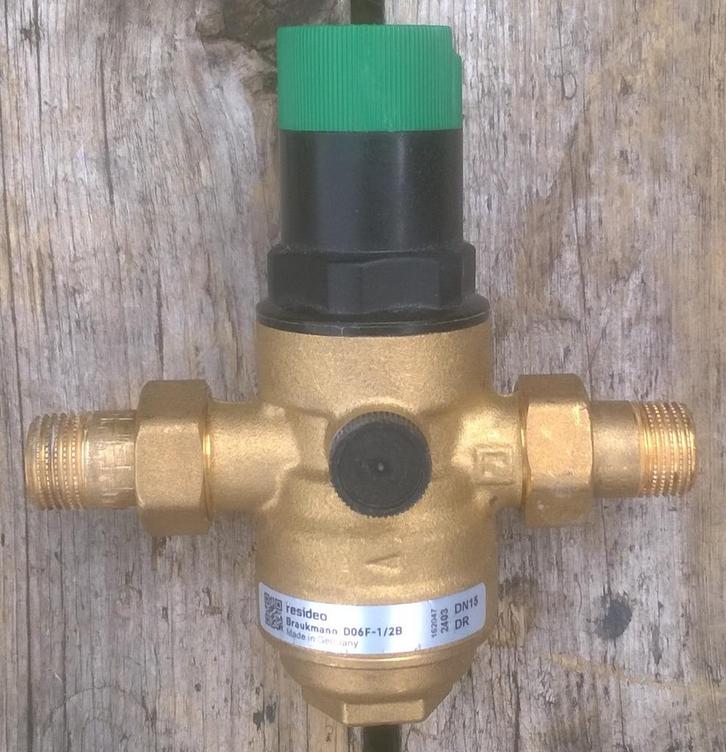 Drukregelaar messing Braukmann D06F-1/2B, Doe-het-zelf en Verbouw, Buizen en Afvoer, Nieuw, Overige typen, Overige materialen