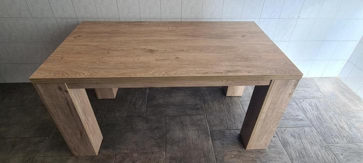 Eettafel, eiken, Huis en Inrichting, Tafels | Eettafels, Zo goed als nieuw, 50 tot 100 cm, 150 tot 200 cm, Vier personen, Rechthoekig