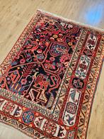 Vintage handgeknoopt perzisch tapijt nahavand 131x100, Info@SlatsAntiek.nl, Perzisch, Ophalen of Verzenden, Rechthoekig