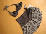 Bruin-ecru bikini met overslagrokje CYELL 40-C snazzeys, Kleding | Dames, Bruin, Verzenden, Nieuw, Cyell