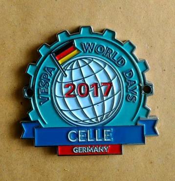 Zeldzaam badge Vespa World Days 2017 Celle, Duitsland beschikbaar voor biedingen