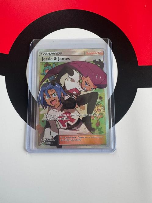 Jessie & james full art pokemon, Hobby en Vrije tijd, Verzamelkaartspellen | Pokémon, Zo goed als nieuw, Losse kaart, Ophalen of Verzenden
