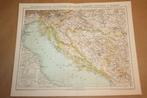 Antieke kaart - Kroatië, Bosnië, Dalmatië etc - Ca 1885 !!, Gelezen, Ophalen