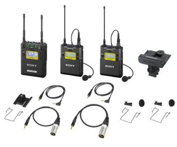 Sony UWP-D27 wireless mic set incl. 2 LAV & 2 XLR zenders beschikbaar voor biedingen