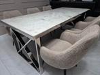 Ricmond levanto marmer eettafel, Huis en Inrichting, Ophalen, 50 tot 100 cm, Zo goed als nieuw, Vijf personen of meer