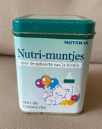 Vintage baby Nutricia blikje Nutri-muntjes kraamvisite, Verzamelen, Blikken, Overige merken, Gebruikt, Overige, Ophalen of Verzenden