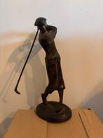 Bronzen Golfspeler Beeldje, Antiek en Kunst, Ophalen