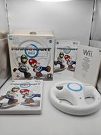 Mario Kart met stuurtje in bigbox Wii, Spelcomputers en Games, ., Ophalen of Verzenden, Zo goed als nieuw, .