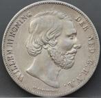 Rijksdaalder 1855 - 2 1/2 gulden 1855 Willem 3, Koning Willem III, Verzenden, Zilver, Losse munt