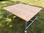 Industriële tafels steigerbuis frame (groot formaat), Ophalen, Zo goed als nieuw
