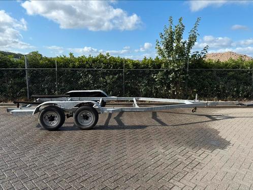 Amerikaanse dubbel-as trailer, Watersport en Boten, Boottrailers, Gebruikt, 1500 tot 3000 kg, 6 tot 9 meter, Dubbelassig (tandemas)
