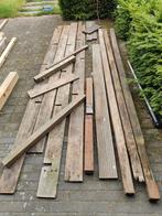 Balken en planken hardhout, Ophalen, Gebruikt, Hardhout, 250 cm of meer