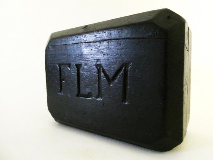 Oud houten kistje met de letters FLM, Antiek en Kunst, Curiosa en Brocante, Ophalen of Verzenden