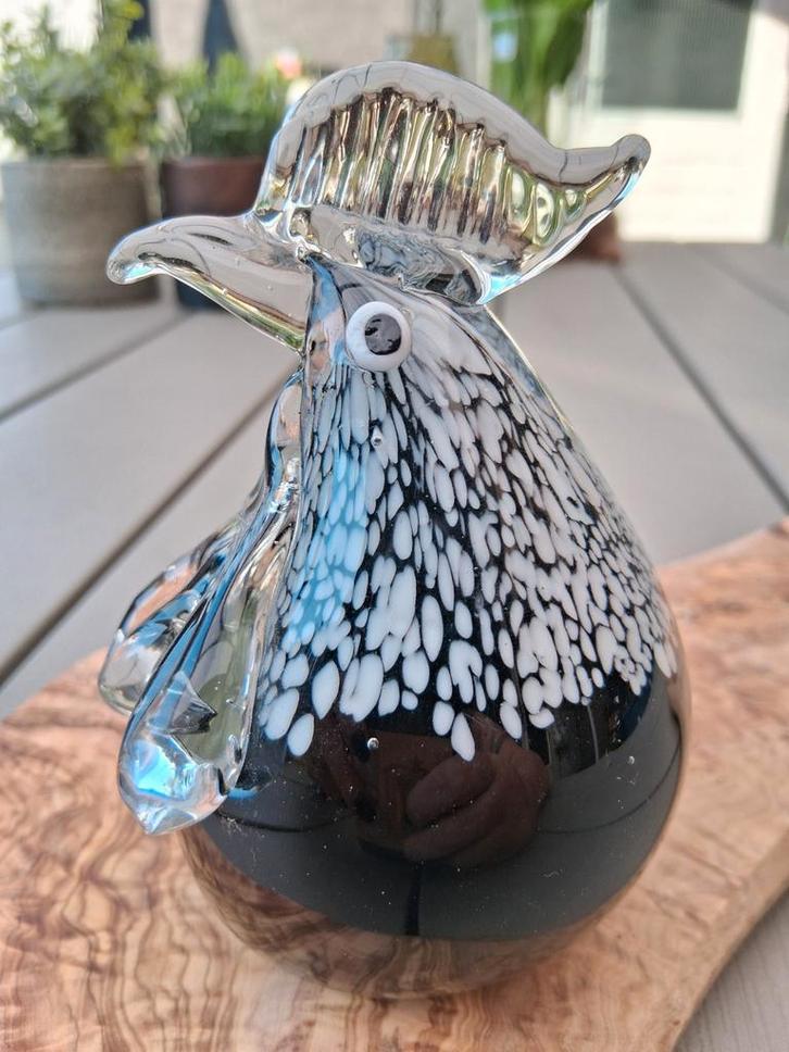 Schitterend glazen haantje, Antiek en Kunst, Kunst | Designobjecten, Ophalen of Verzenden