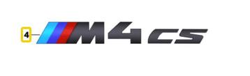 Embleem sierschrift achterklep M4 CS  BMW 4 serie F82 M4 CS  beschikbaar voor biedingen
