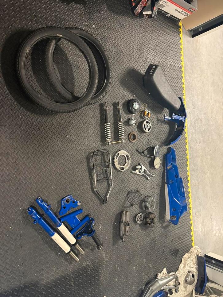 Partij puch onderdelen, Fietsen en Brommers, Brommeronderdelen | Puch, Gebruikt, Overige typen, Ophalen of Verzenden