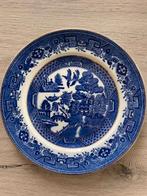Antieke Churchill Blue Willow borden, 17,5 cm, 2 stuks, Antiek en Kunst, Antiek | Servies los, Ophalen of Verzenden