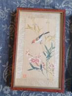 2 werken Japan of China, ijsvogel roodkopwever, Antiek en Kunst, Kunst | Etsen en Gravures, Ophalen