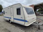 Nette Adria Unica 502UP fransbed en rondzit. met voortent, Caravans en Kamperen, Rondzit, Bedrijf, 750 - 1000 kg, 5 tot 6 meter