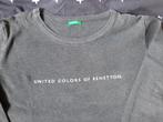 Benetton grijs dames t-shirt lange mouw maat 40, Maat 38/40 (M), Benetton, Ophalen of Verzenden, Zo goed als nieuw