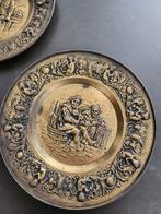 2 messing wandplaten, Ophalen of Verzenden
