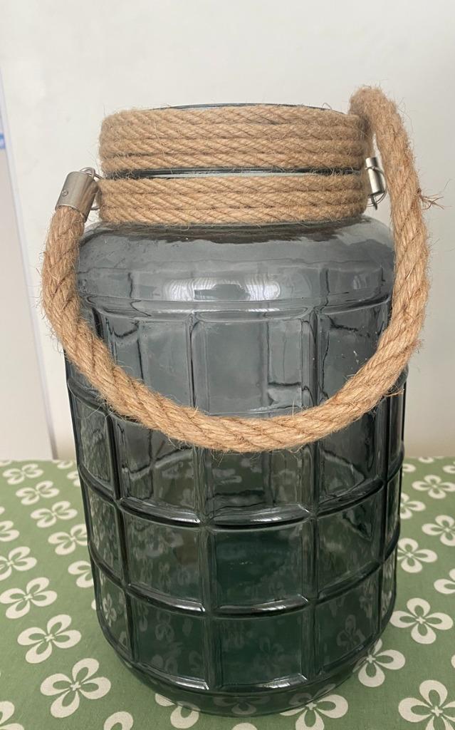 Glazen Vaas 2x, Huis en Inrichting, Woonaccessoires | Vazen, Zo goed als nieuw, Overige kleuren, Minder dan 50 cm, Glas, Ophalen of Verzenden