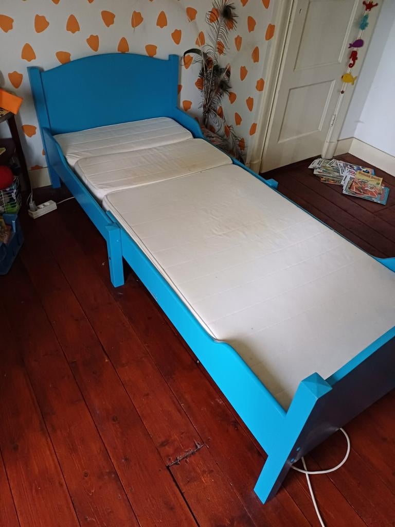 Meegroeibed Ikea Grenen, Gebruikt, 70 tot 85 cm, 180 cm of meer, Ophalen