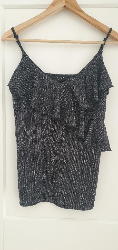 Sisters Point Glitter Top - Maat M, Maat 38/40 (M), Zwart, Ophalen of Verzenden, Zo goed als nieuw